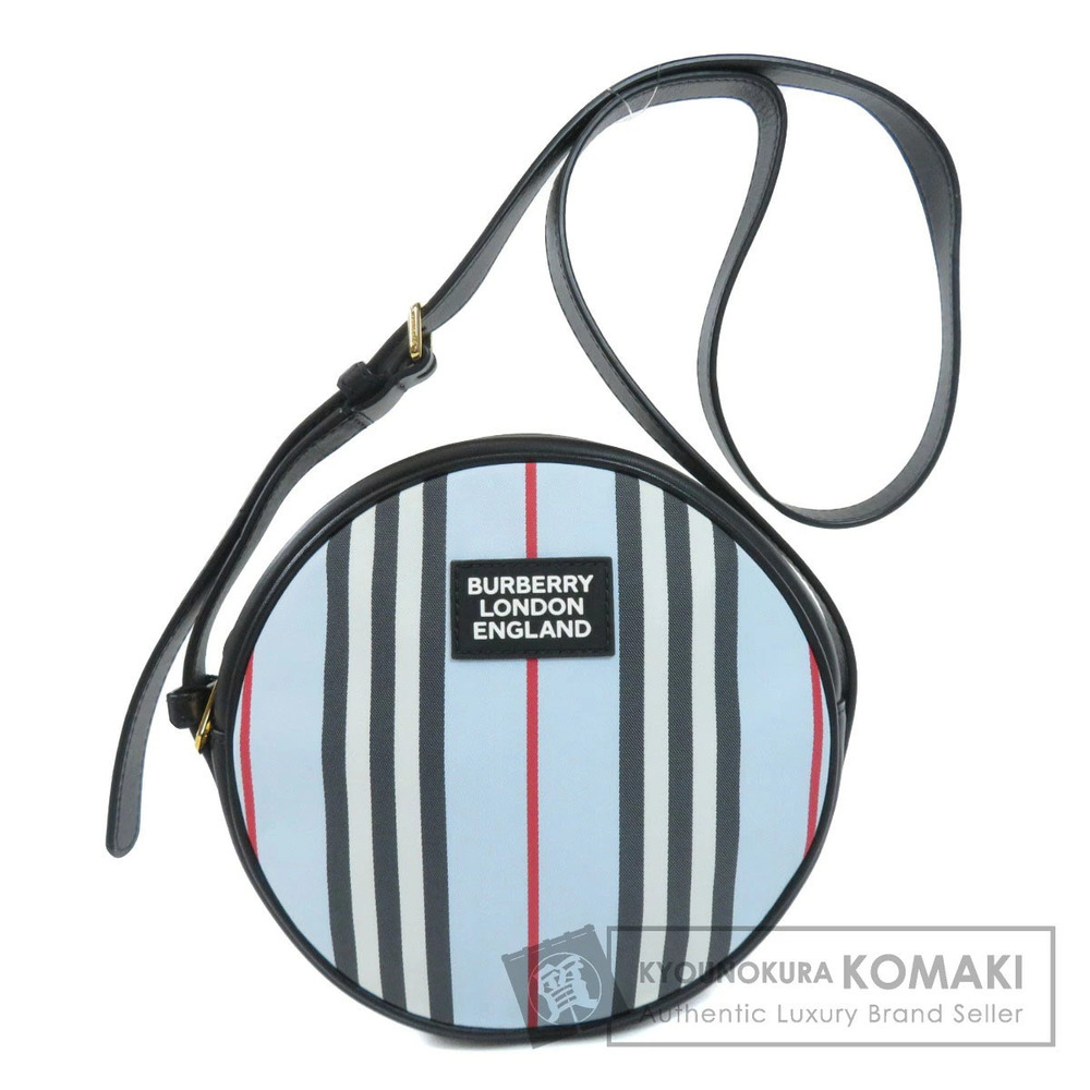 Burberry Check Shoulder Bag Leather